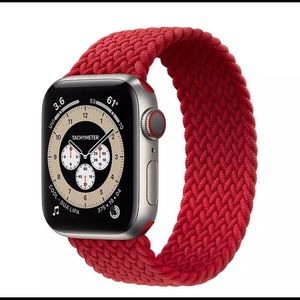 Elastic braided woven solo loop Apple Watch band M